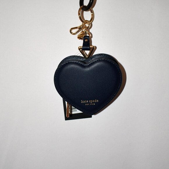 kate spade Liv Heart Coin Purse in Parisian Navy #KK753 NWT - Picture 1 of 5